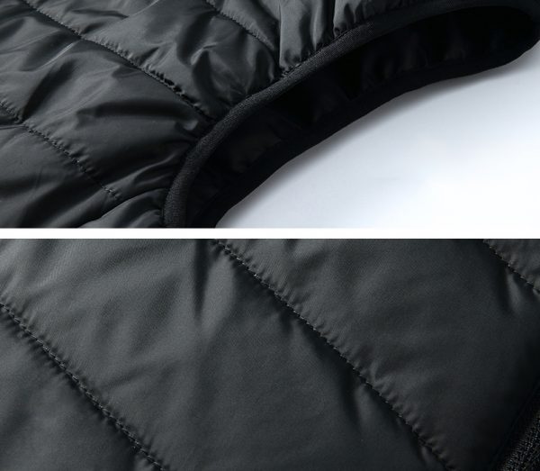 Doudoune chauffante pour femmes, avec capuche amovible pour une protection supplémentaire contre le vent et le froid.